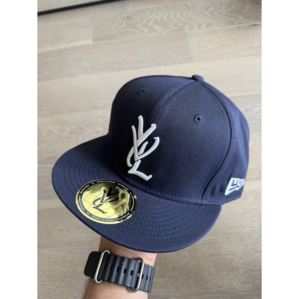 7 7/8 Playboi Carti YVL Fitted Hat Navy White Opium ❤️✅ BRAND NEW SHIPS ASAP